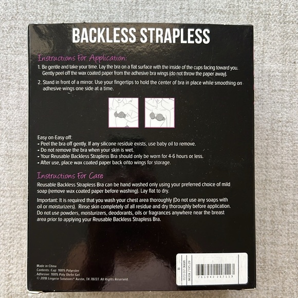 Backless Strapless Bra - Picture 2 of 6